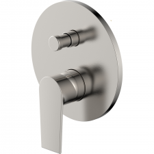 Vitruvius Rubicon Single lever concealed bath/shower mixer with concealed box Brushed Nickel